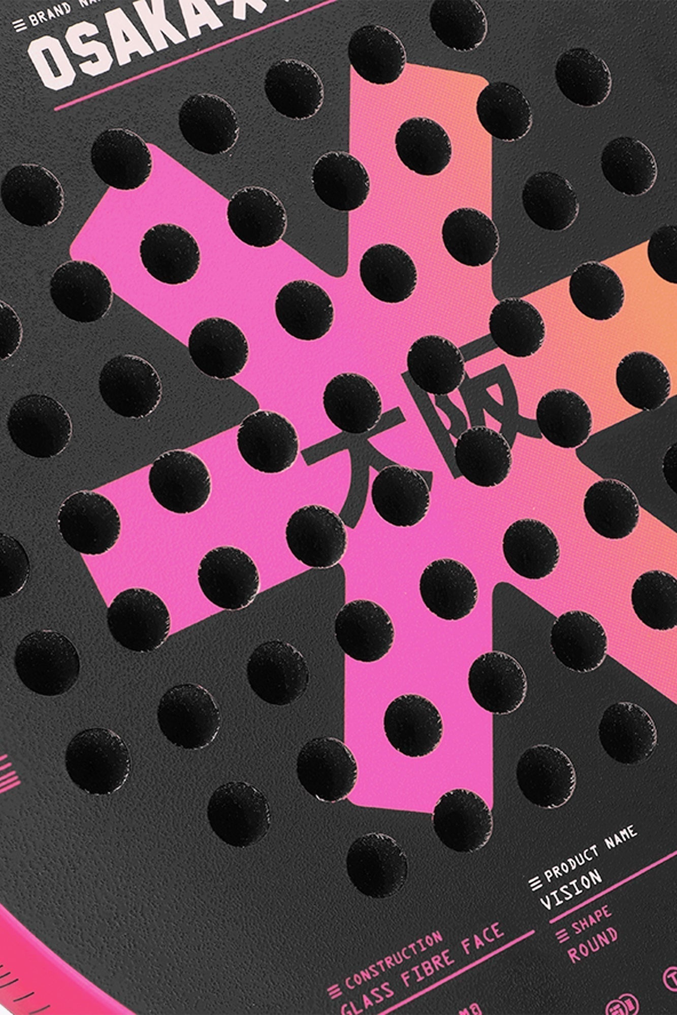 Osaka Padel Racket - Vision - Control | Fluo Pink - Bell Racket Store