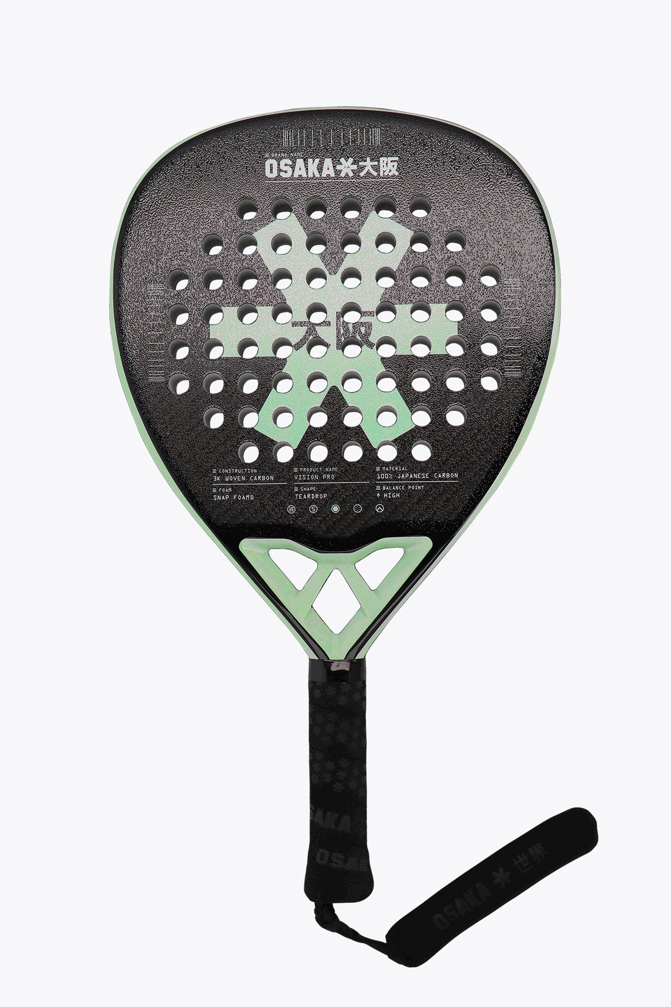 Osaka Padel Racket - Vision Pro - Power | Opal Green - Bell Racket Store