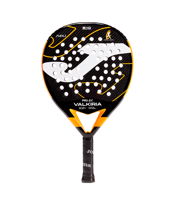 Joma Valkiria Pro 2.C Black/Orange 2024 Padel Racket Padel Racket Joma
