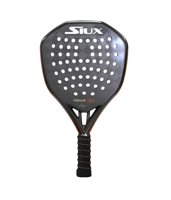 Siux Fenix Pro 5 Black 2025 Leo Augsburger Padel Racket Padel Racket Siux