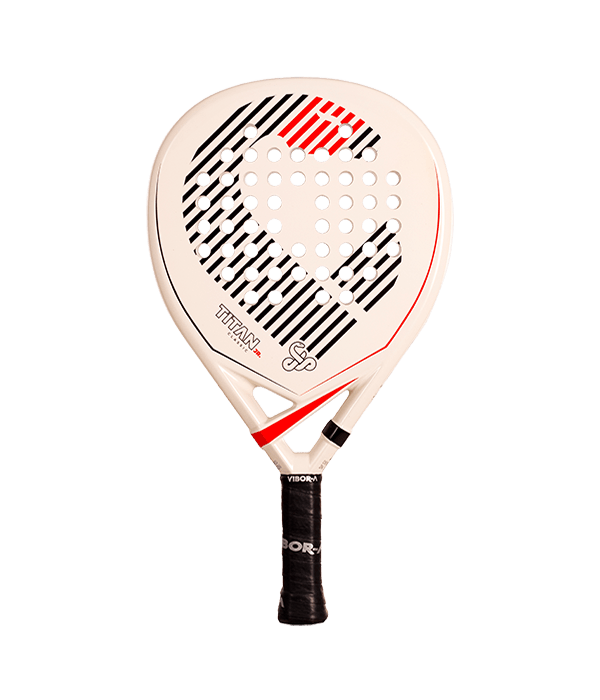VIBOR-A Titán Junior Classic White 2025 Padel Racket Padel Racket Vibor-a