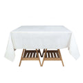 Paper Airlaid Tablecloth Square White - Disposable Linen - Feel Table Cover 70"x70" - Bell Racket Store