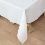 Paper Airlaid Tablecloth Square White - Disposable Linen - Feel Table Cover 70"x70" - Bell Racket Store