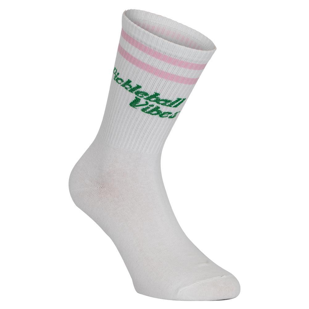 Pickleball Vibes Socks Pink and Green - Bell Racket Store