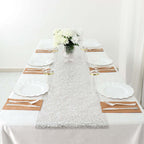 Plastic Woven Vinyl 13"x6ft Table Runner Metallic Silver - Non - Slip & Reversible Tabletop Decor - Bell Racket Store