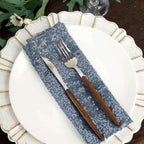 Sequin 20"x20" Napkin Dusty Blue - Shimmering Dinner Napkin