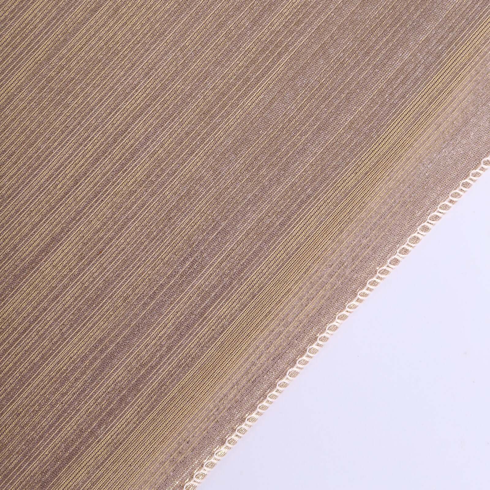 Polyester 12"x108" Table Runner Blush Shimmer Sequin Dots - Wrinkle - Free Finish Table Linen - Bell Racket Store