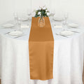 Polyester 12"x108" Table Runner Gold - Durable & Wrinkle-Resistant Table Decor for All Occasions