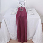 Chiffon 6ft Table Runner Burgundy - Flowy & Lightweight Table Decor
