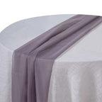 Chiffon 6ft Table Runner Violet Amethyst - Flowy & Lightweight Table Decor