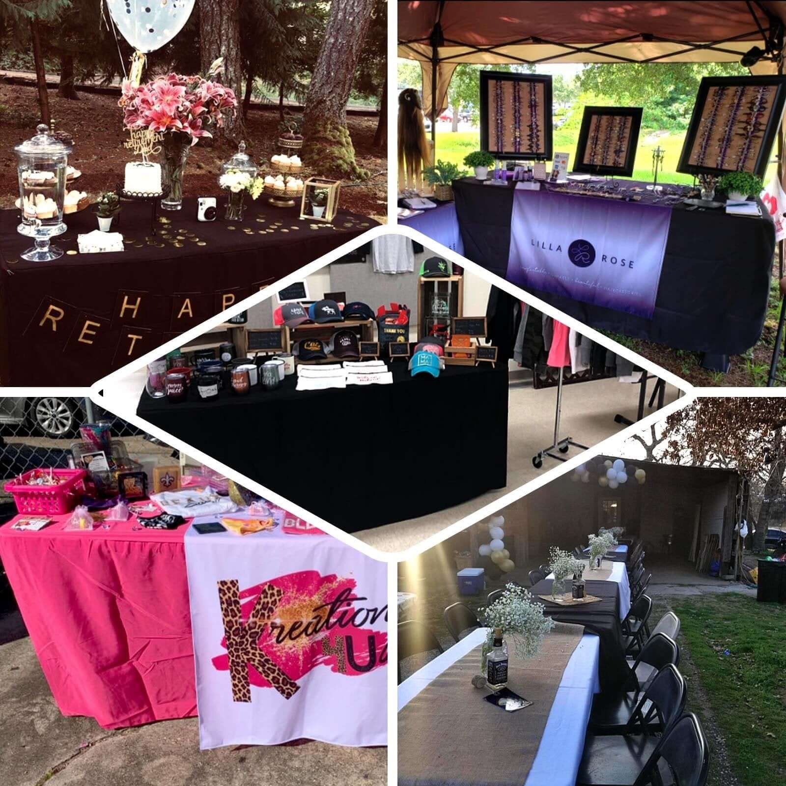 Fitted Polyester 72"x30" Rectangle Tablecloth Gold - Sleek and Durable for Events