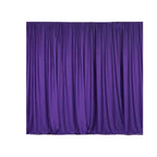 2 Pack Purple Scuba Polyester Event Curtain Drapes, Durable Flame Resistant Backdrop Event Panels Wrinkle Free with Rod Pockets - 10ftx10ft