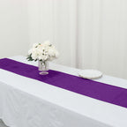 Premium Velvet 12"x108" Table Runner Purple - Sheen Finish Reusable Table Decor - Bell Racket Store