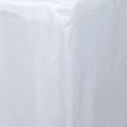 Fitted Polyester 48"x30" Rectangle Tablecloth White - Durable Table Cover for Everyday Use