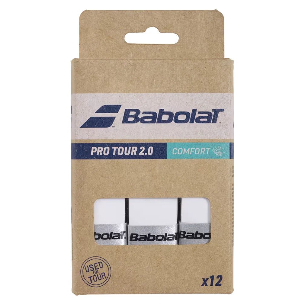 Pro Tour 2.0 X12 Tennis Overgrips White - Bell Racket Store