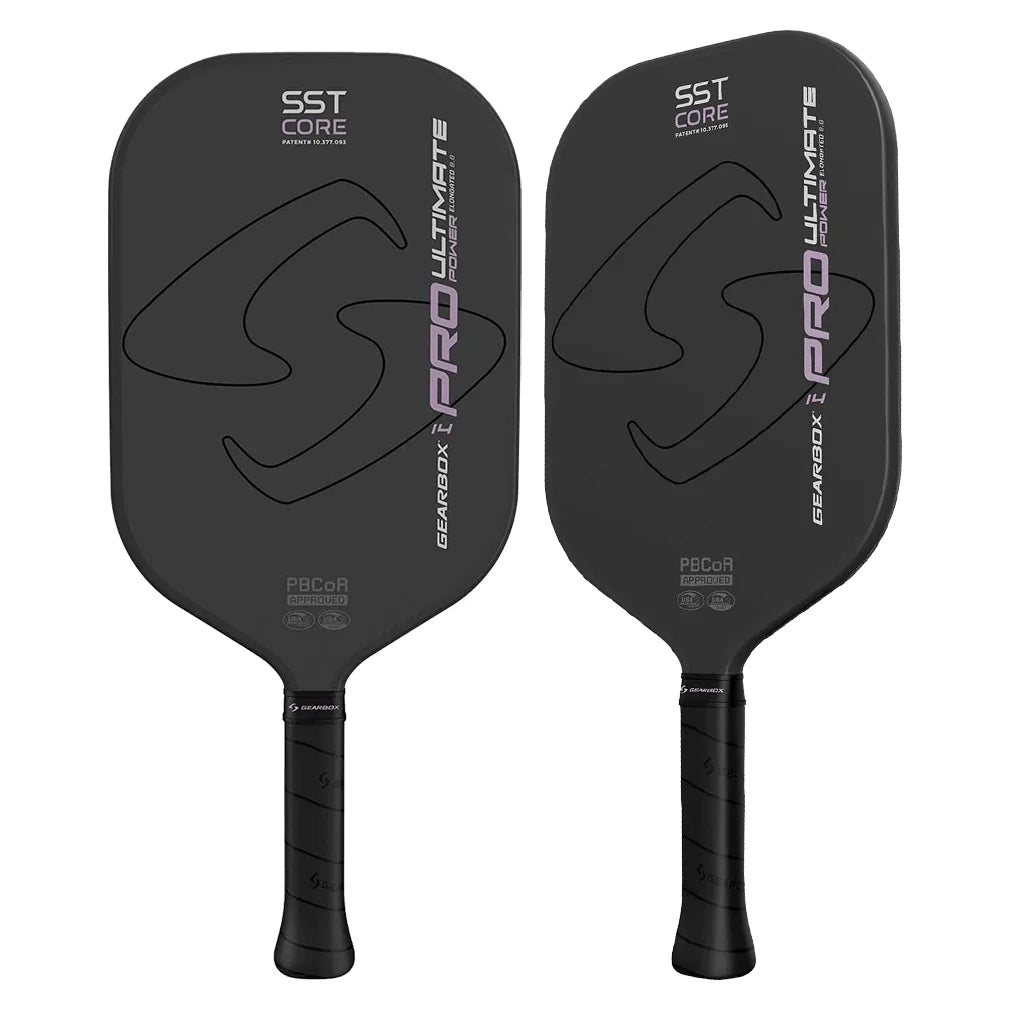 Pro Ultimate Power Elongated Pickleball Paddle Black and Purple - Bell Racket Store
