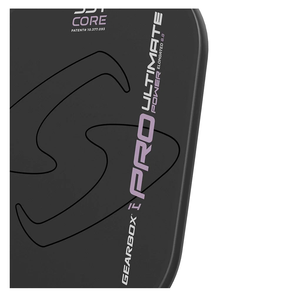 Pro Ultimate Power Elongated Pickleball Paddle Black and Purple - Bell Racket Store