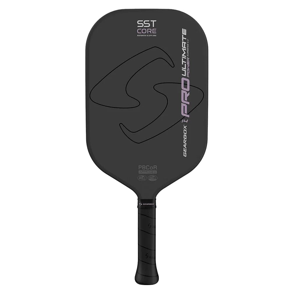 Pro Ultimate Power Elongated Pickleball Paddle Black and Purple - Bell Racket Store
