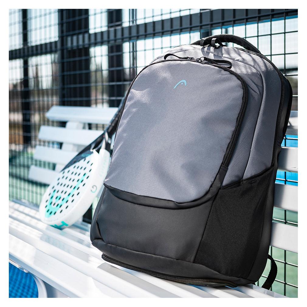 Pro X Tennis Backpack (30L) Black and Dark Grey - Bell Racket Store