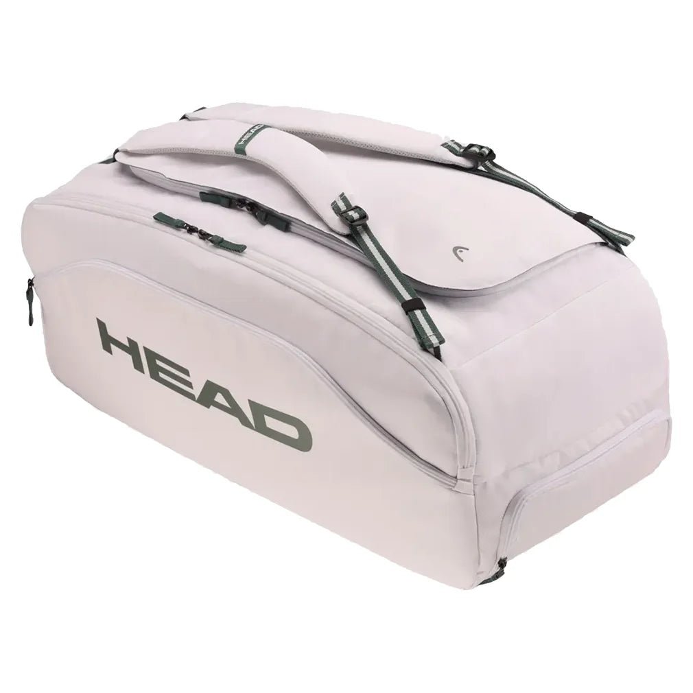 Pro X Tennis Duffle Bag L White and Green - Bell Racket Store