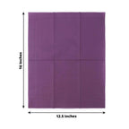 50-Pack Paper Napkins Purple - Soft Disposable 2-Ply Dinner Napkins for Weddings