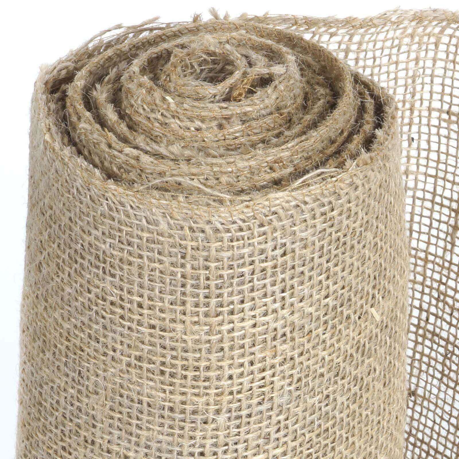 12"x10 Yards Natural Jute Burlap Fabric Roll, DIY Craft Fabric