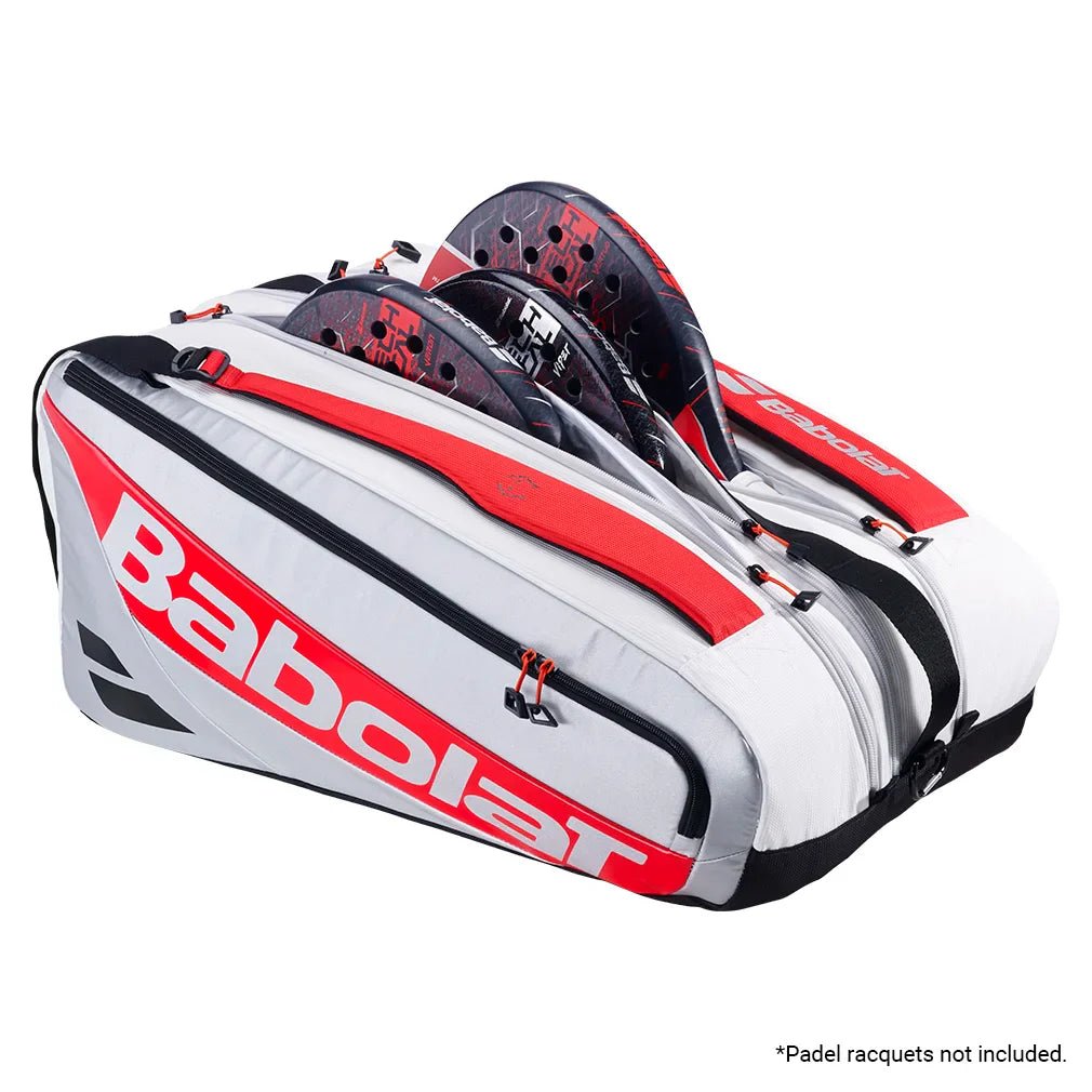 RH Pro Juan Lebron Padel Bag White and Red - Bell Racket Store
