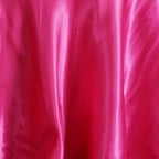 Satin 108" Round Tablecloth Fuchsia - Smooth and Lustrous Table Cover