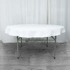 Premium Polyester 70" Round Tablecloth White - Stain and Wrinkle-Resistant 220GSM Table Cover for Weddings & Events