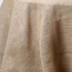 Burlap Jute 90" Round Tablecloth Natural - Rustic Boho Chic Table Linen