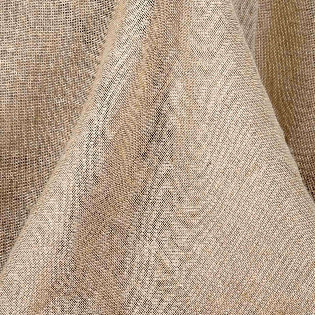 Burlap Jute 90"x132" Rectangle Tablecloth Natural - Rustic Boho Chic Seamless Table Linen