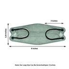 10 Pack Sage Green Breathable KF94 Face Mask, 3D Fish-Design Mouth Shields for Adult, 4-Layer Protective Face Masks with Adjustable Nose Clip