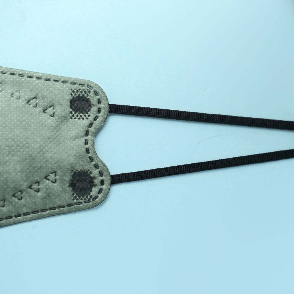 10 Pack Sage Green Breathable KF94 Face Mask, 3D Fish-Design Mouth Shields for Adult, 4-Layer Protective Face Masks with Adjustable Nose Clip