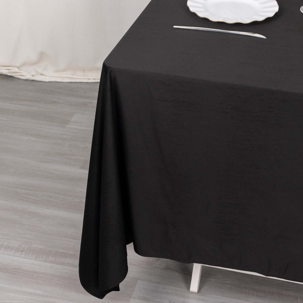 Scuba 70"x70" Table Overlay Square Tablecloth Black - Wrinkle Free & Stain Resistant Table Cover - Bell Racket Store