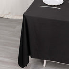 Scuba 70"x70" Table Overlay Square Tablecloth Black - Wrinkle Free & Stain Resistant Table Cover - Bell Racket Store