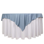 Scuba 70"x70" Table Overlay Square Tablecloth Dusty Blue - Wrinkle Free & Stain Resistant Table Cover - Bell Racket Store