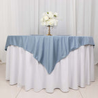 Scuba 70"x70" Table Overlay Square Tablecloth Dusty Blue - Wrinkle Free & Stain Resistant Table Cover - Bell Racket Store