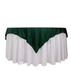 Scuba 70"x70" Table Overlay Square Tablecloth Hunter Emerald Green - Wrinkle Free & Stain Resistant Table Cover - Bell Racket Store