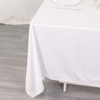 Scuba 70"x70" Table Overlay Square Tablecloth White - Wrinkle Free & Stain Resistant Table Cover for Weddings and Banquets - Bell Racket Store