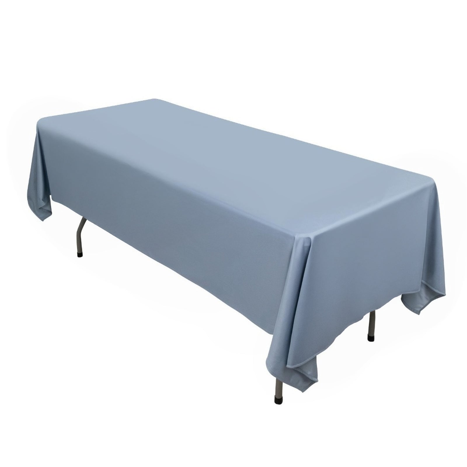 Scuba Rectangular 60"x102" Tablecloth Dusty Blue - Wrinkle Free & Stain Resistant Table Cover - Bell Racket Store