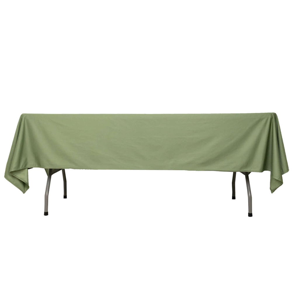 Scuba Rectangular 60"x102" Tablecloth Dusty Sage Green - Wrinkle Free & Stain Resistant Table Cover - Bell Racket Store