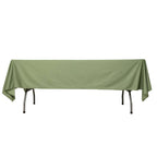 Scuba Rectangular 60"x102" Tablecloth Dusty Sage Green - Wrinkle Free & Stain Resistant Table Cover - Bell Racket Store