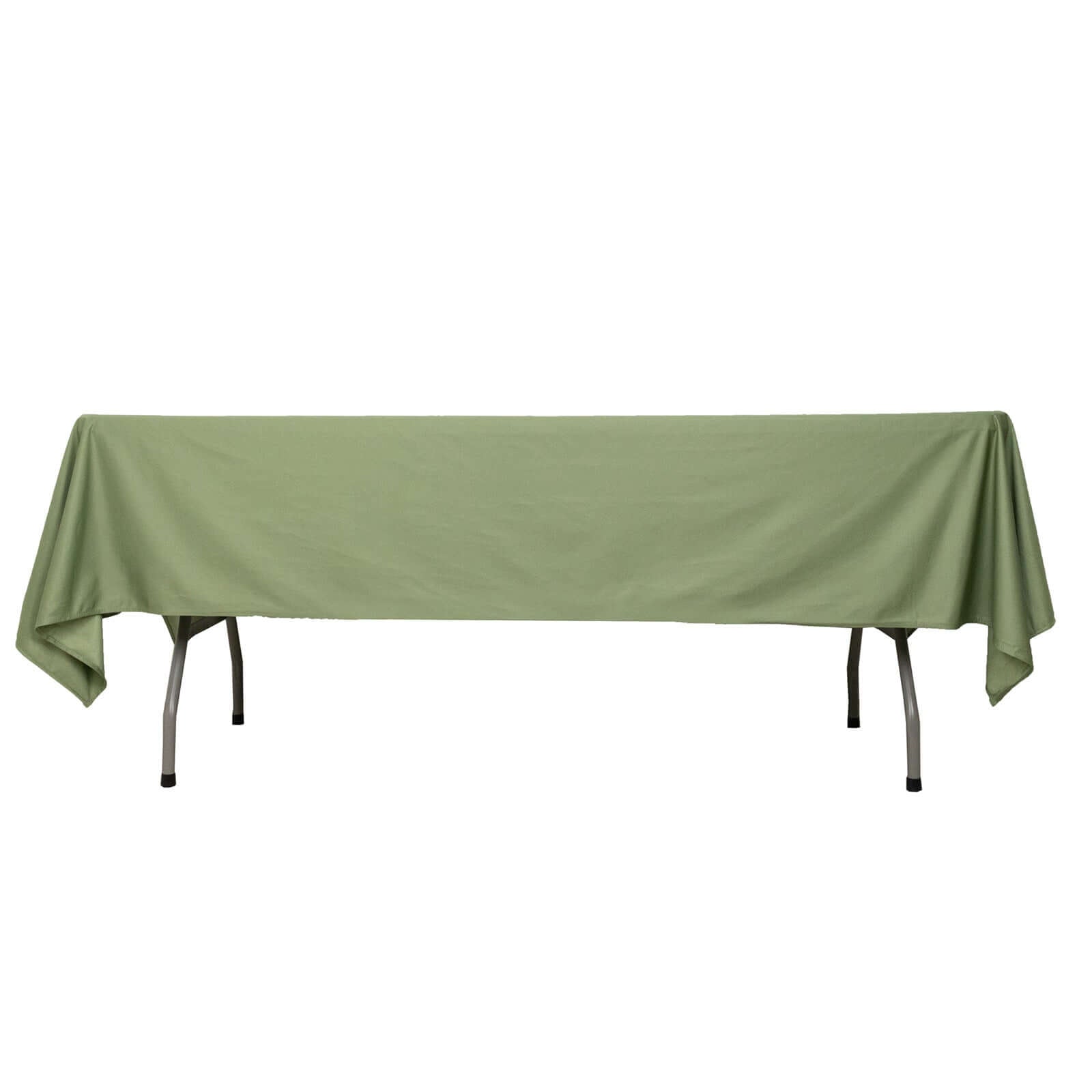 Scuba Rectangular 60"x102" Tablecloth Dusty Sage Green - Wrinkle Free & Stain Resistant Table Cover - Bell Racket Store