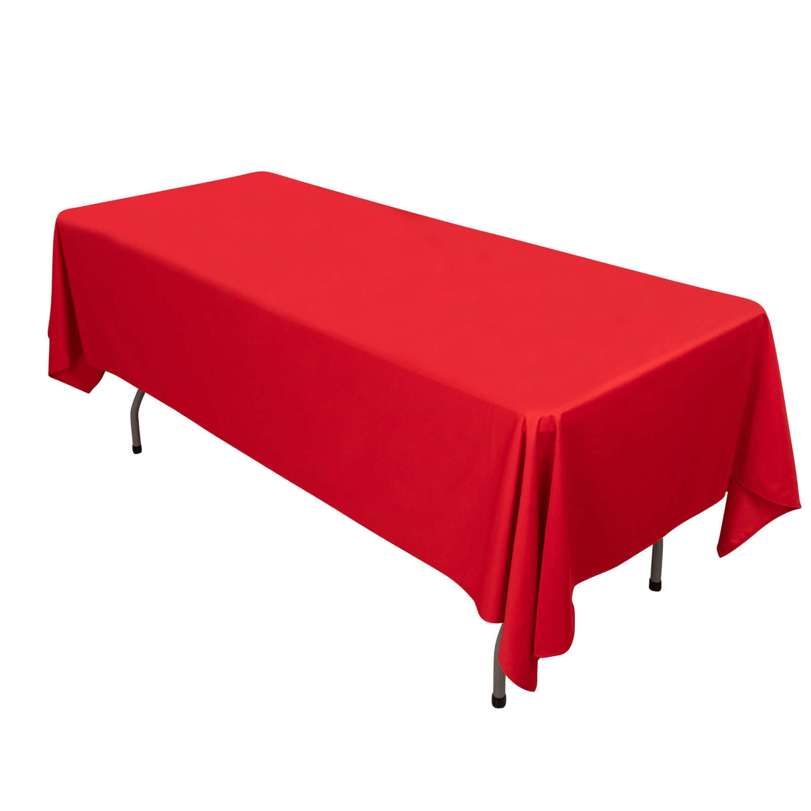 Scuba Rectangular 60"x102" Tablecloth Red - Wrinkle Free & Stain Resistant Table Cover - Bell Racket Store