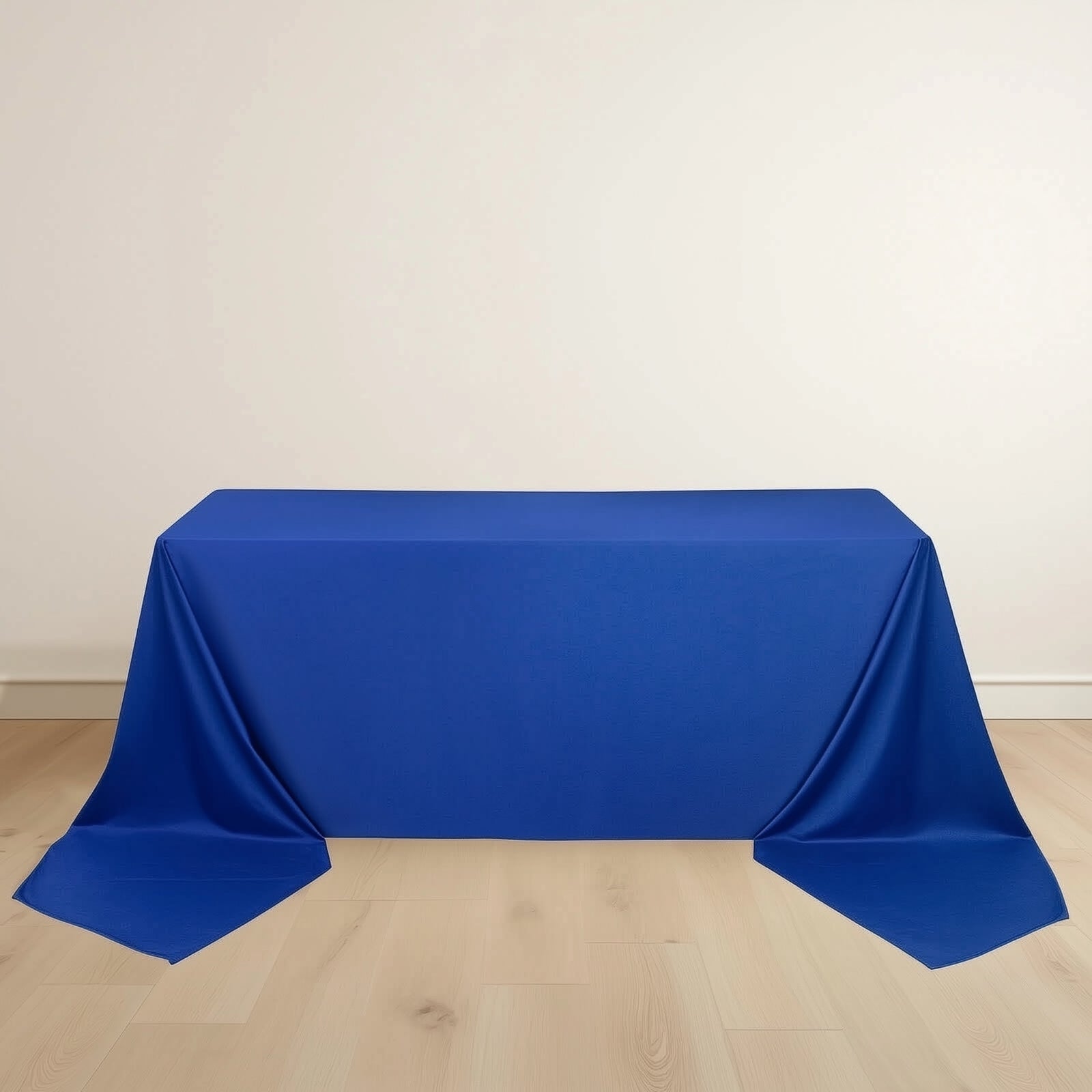 Scuba Rectangular 90"x156" Tablecloth Royal Blue - Wrinkle Free, Stain Resistant & Seamless Table Cover - Bell Racket Store