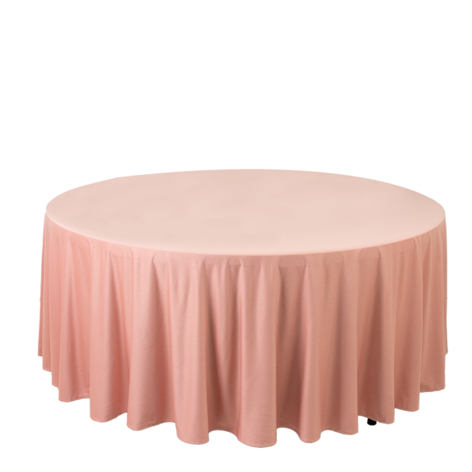 Scuba Round 108" Tablecloth Dusty Rose - Wrinkle Free & Stain Resistant Table Cover - Bell Racket Store