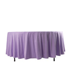 Scuba Round 108" Tablecloth Lavender Lilac - Wrinkle Free & Stain Resistant Table Cover - Bell Racket Store