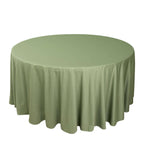 Scuba Round 120" Tablecloth Dusty Sage Green - Wrinkle Free & Stain Resistant Seamless Table Cover - Bell Racket Store