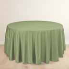 Scuba Round 120" Tablecloth Dusty Sage Green - Wrinkle Free & Stain Resistant Seamless Table Cover - Bell Racket Store