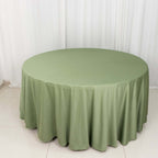 Scuba Round 120" Tablecloth Dusty Sage Green - Wrinkle Free & Stain Resistant Seamless Table Cover - Bell Racket Store